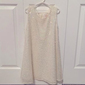 Cat & Jack Cream Sequins Dress
